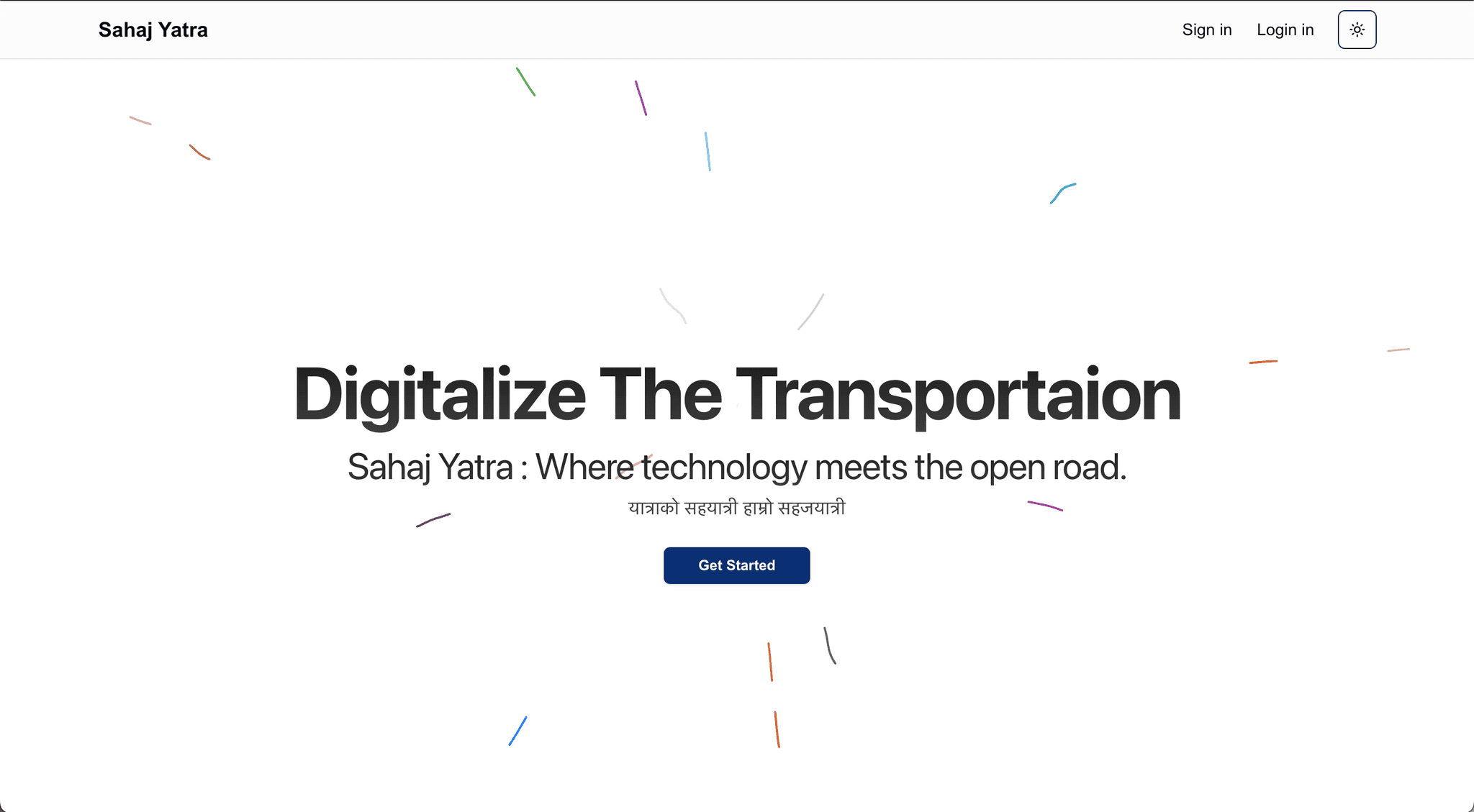 Sahaj Yatra project screenshot
